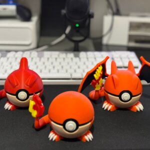 Pack Evolutivo PokéBalls: Charmander - Charmeleon - Charizard